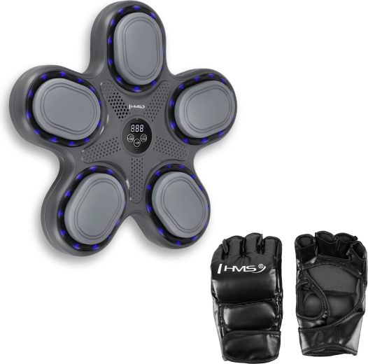 Diana electrónica de boxeo HMS TB11 con LED y Bluetooth, incluidas guantes