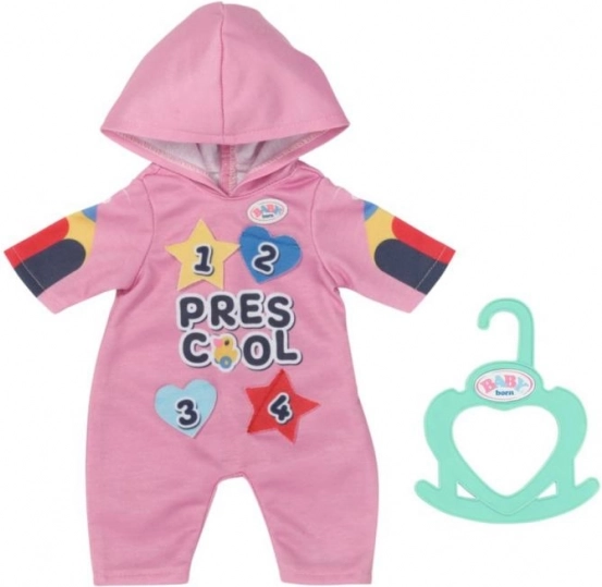 BABY born pelele escolar con parches para muñecas de 36 cm