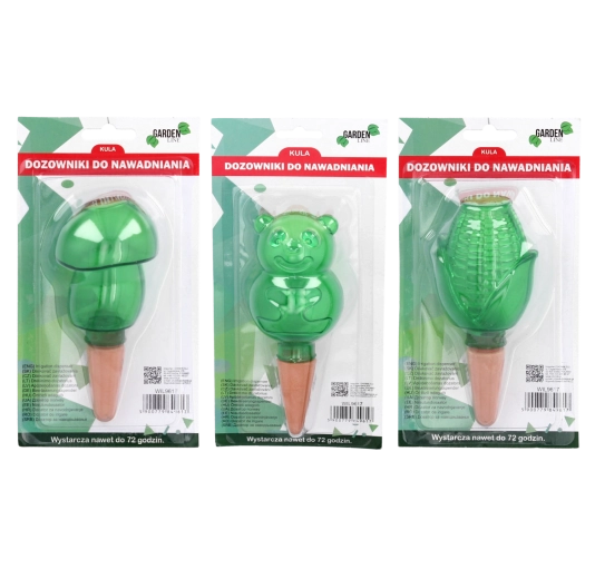 Dosificador decorativo de agua autorriego para plantas – mezcla de formas