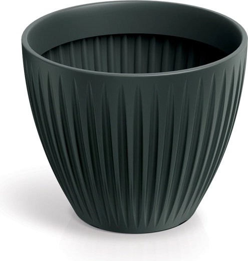 Maceta Latia Round antracita 40 cm