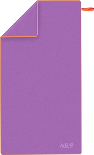 Toalla de microfibra de secado rápido NILS, violeta‑naranja