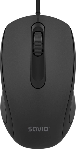 Ratón óptico con cable Savio 1200 DPI con conexión USB