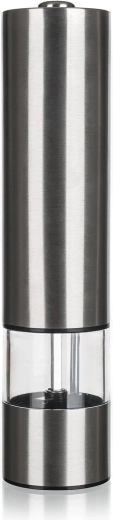 Molino eléctrico para especias CULINARIA Tube 22,5 cm de acero inoxidable y acrílico