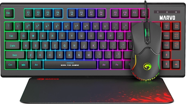 Kit gaming Marvo Loot 30 negro