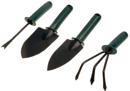 Juego de herramientas de jardín 24 cm, 4 piezas