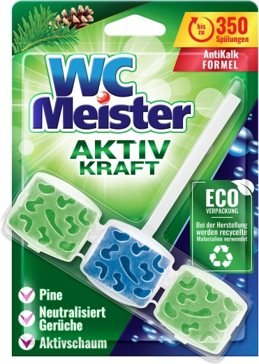 Bloque WC MEISTER 45 g aroma a bosque, colorante