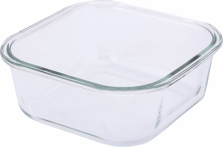 Recipiente de vidrio transparente para una vista rápida