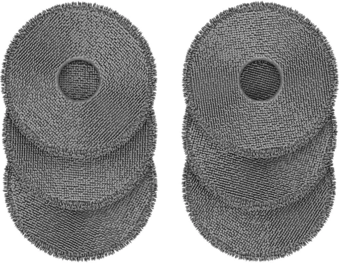 Almohadillas de microfibra para fregado Sencor SRX 9602 para SRV 9690WH - 6 unidades