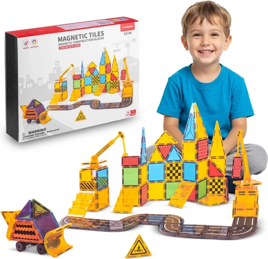Set de construcción magnético Ricokids de 90 piezas