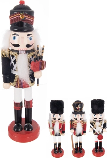 Cascanueces navideño de madera 25 cm (mezcla de 4 variantes)