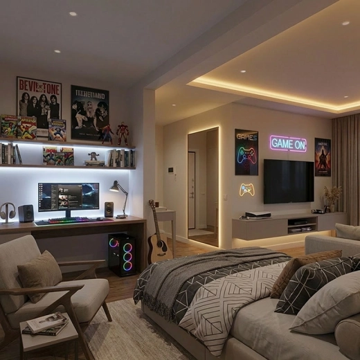 Ideal también para rincón gaming y decoración