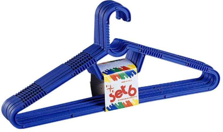 Perchas de plástico HEIDRUN, set de 6 uds.
