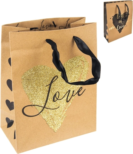 Bolsa de regalo Love 26 × 10 × 32 cm (mix de 3 variantes)