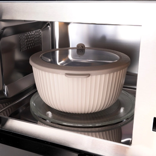 Tapa transparente con válvula para microondas