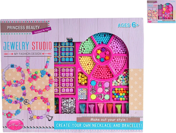 Set para hacer pulseras en caja metálica para niños