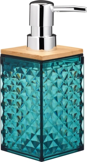 Cuerpo turquesa transparente con textura decorativa