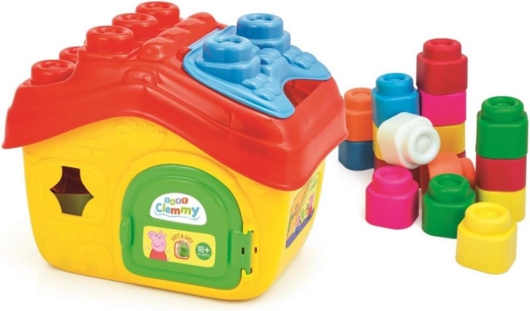 Bloques de construcción blandos CLEMENTONI Clemmy – casita PEPPA PIG