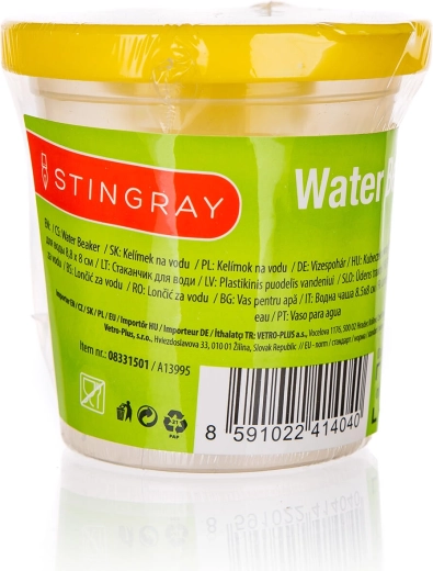 Vaso para agua con tapa 8,5 × 8 cm