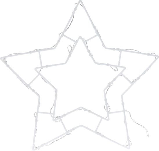 Estrella de ventana luminosa con 24 LED, 41 × 39 cm