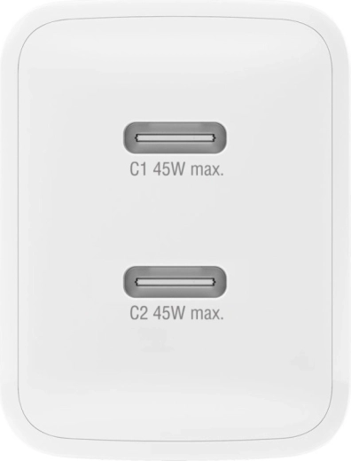 Dos puertos USB‑C para carga rápida simultánea