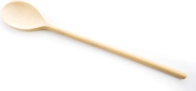 Cuchara de madera ovalada BRILLANTE 25 cm