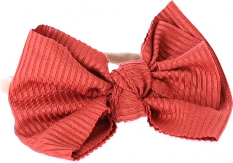 Diadema infantil con lazo – color vino