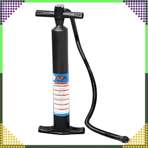 Bomba manual de doble acción para SUP con manómetro 25 PSI
