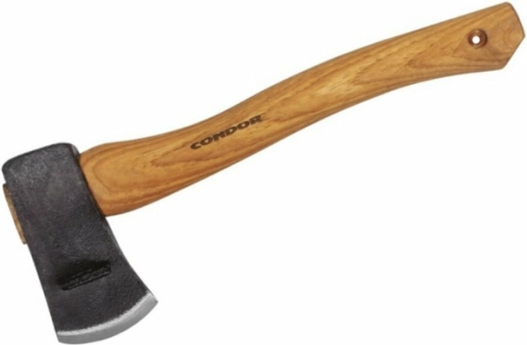 Hacha de camping Condor Camping Hatchet con funda de cuero