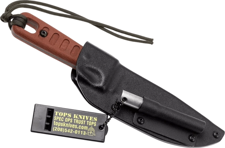 Funda de kydex con clip y firesteel
