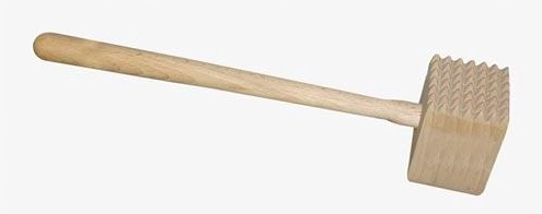 Mazo de madera de doble cara para carne 33 cm
