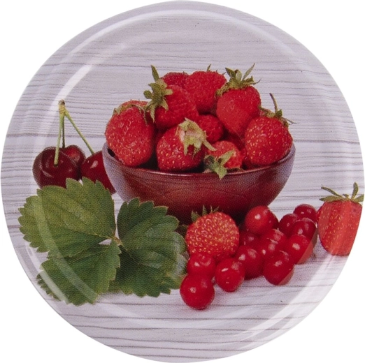 Motivo de frutas para una despensa ordenada