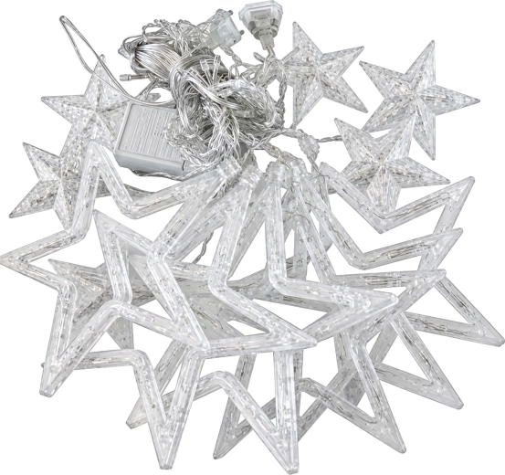 Cortina luminosa con estrellas, 2 m, 120 LED