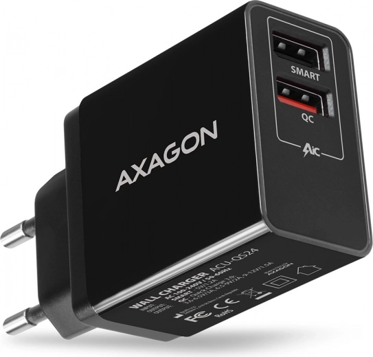 ACU-QS24 Cargador USB rápido de dos puertos 24W