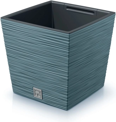 Macetero Furu Square Low 30 cm – azul escandinavo