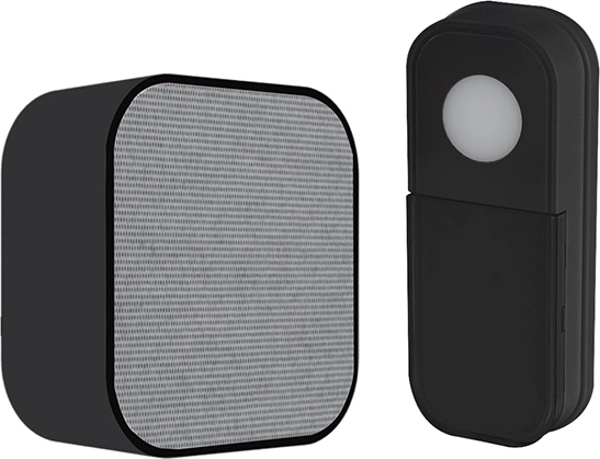 Timbre inalámbrico a pilas Solight 180 m negro con función learning code