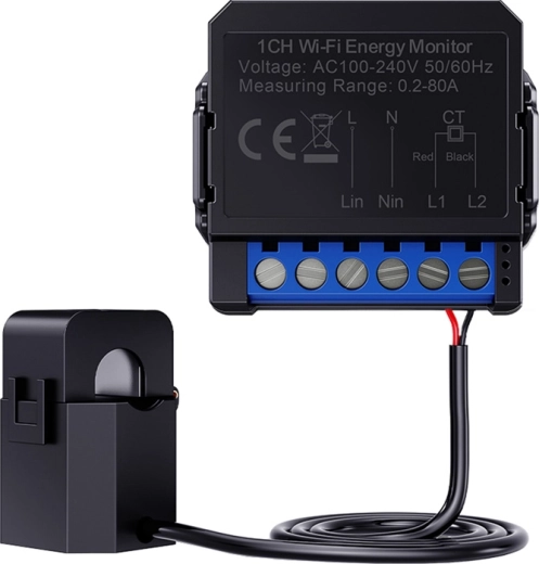 Medidor de energía eléctrica inteligente bidireccional Avatto WiFi para redes monofásicas