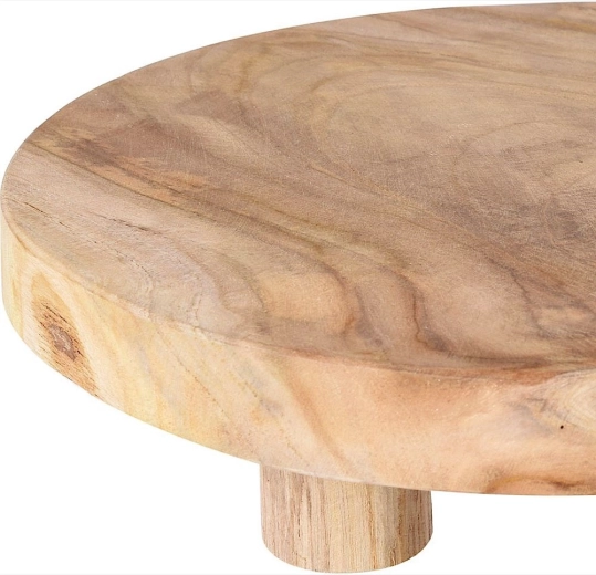 Madera maciza de teca con veteado natural