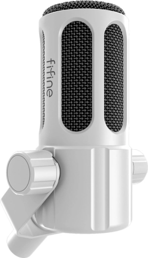 Fifine Tank 1 micrófono dinámico XLR blanco
