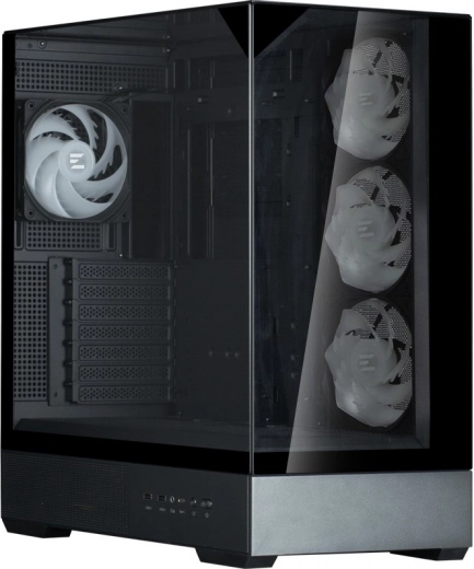 Caja P40 Prism Plus mid‑tower negra