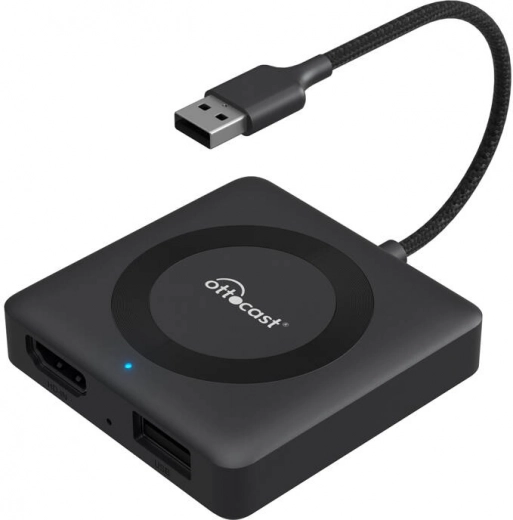Adaptador de TV para coche OTTocast con HDMI y compatibilidad con CarPlay y Android Auto