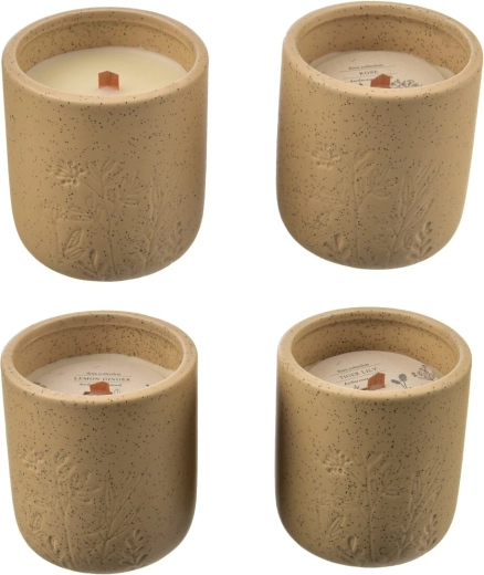 Vela aromática de cerámica 225 g (4 variantes)