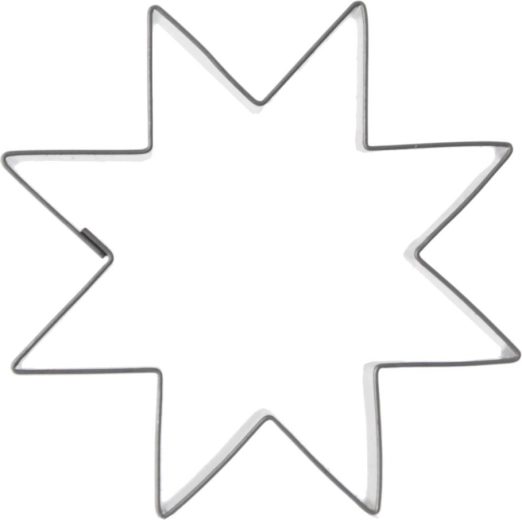 Cortador Orion en forma de estrella de acero inoxidable 6 cm