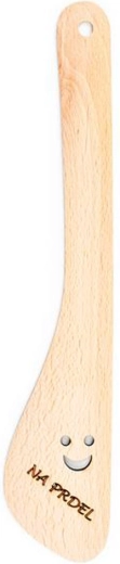 Espátula de madera TORO 30 cm con orificio en forma de sonrisa