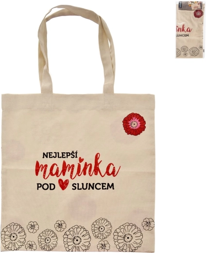 Bolsa de compra de algodón «LA MEJOR MAMÁ»