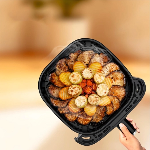 Cesta extraíble con asa para servir fácilmente