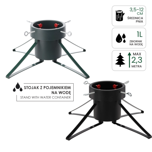 Soporte mediano para árbol de Navidad 5–12 cm - 1 pieza