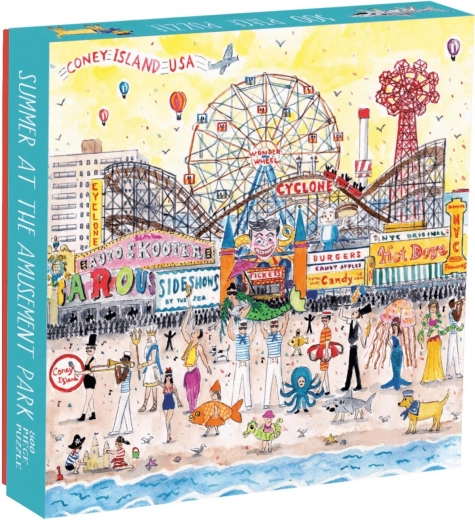 Puzzle Galison verano en el parque de atracciones 500 piezas
