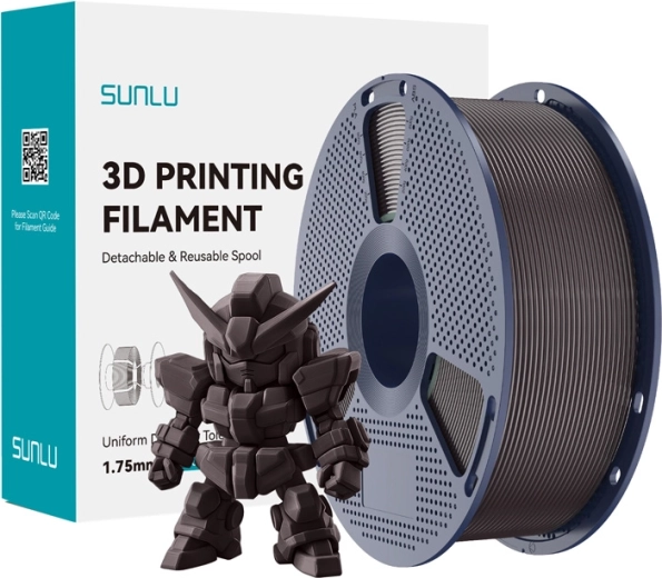 Filamento Sunlu PLA+ 2.0 castaña asada