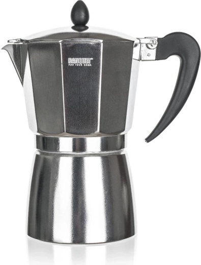 Cafetera JADE de aluminio tipo moka para 9 tazas, 400 ml