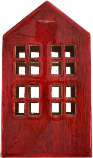 Casita Mango Red de madera de mango, roja